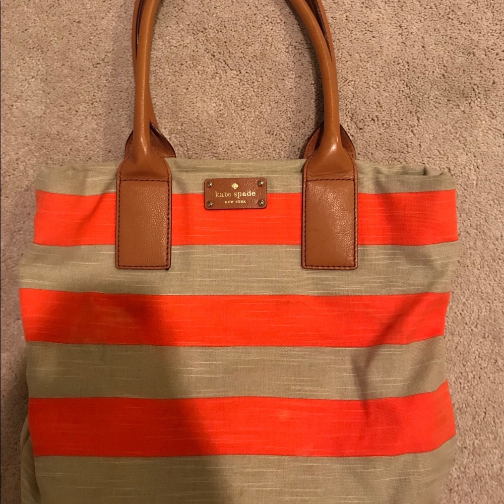 kate spade striped tote